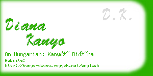 diana kanyo business card